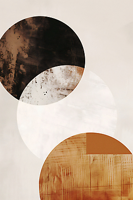 JPG 디자인 포스터 예술 일러스트 추상 사람없음 그래픽 갈색 원형 기하학 미니멀 국내일러스트 AI일러스트 AI콘텐츠 도형 컬러 무늬 파일형식