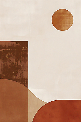 JPG 디자인 포스터 예술 일러스트 추상 사람없음 그래픽 갈색 원형 기하학 미니멀 국내일러스트 AI일러스트 AI콘텐츠 도형 컬러 무늬 파일형식