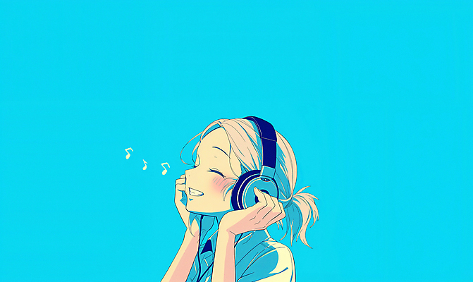 JPG 여자 행복 음악 일러스트 노래 청소년 한명 웃음 상반신 파란색 헤드셋 음악감상 잡기 만화 감성 십대여자한명만 플레이리스트 국내일러스트 AI일러스트 AI콘텐츠 1 감정 컬러 음향기기 컨셉 모션 문화예술 표정 사람 헤드폰 감상 여자한명만 십대여자만 파일형식