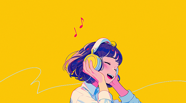 JPG 여자 행복 음악 일러스트 노래 청소년 한명 웃음 상반신 노란색 눈감음 헤드셋 음악감상 잡기 만화 감성 십대여자한명만 플레이리스트 국내일러스트 AI일러스트 AI콘텐츠 1 감정 컬러 음향기기 컨셉 모션 문화예술 표정 사람 헤드폰 감상 여자한명만 십대여자만 파일형식