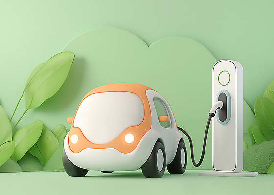 JPG 편집이미지 사람없음 초록색 3D 주황색 입체 에코 친환경 전기자동차 충전소 편집3D AI컴퓨터그래픽 AI콘텐츠 컬러 자동차 환경 디지털합성 충전 파일형식