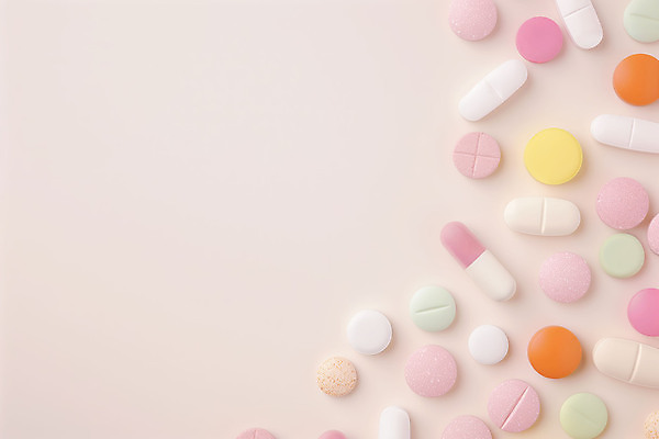 JPG 편집이미지 의학 사람없음 알약 비타민 살구색 영양제 치료제 카피스페이스 편집실사 AI포토 AI콘텐츠 컬러 약 공백 CG 영양소 파일형식