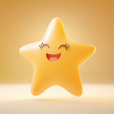 PSD 편집이미지 행복 별 3D캐릭터 밝음 미소 웃음 사람없음 노란색 3D 귀여움 편집3D 자연요소 캐릭터 감정 컬러 컨셉 표정 디지털합성 파일형식