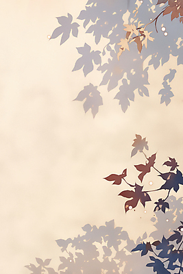 JPG 단풍 일러스트 나뭇잎 그림자 사람없음 담장 가을 국내일러스트 AI일러스트 AI콘텐츠 계절 잎 파일형식