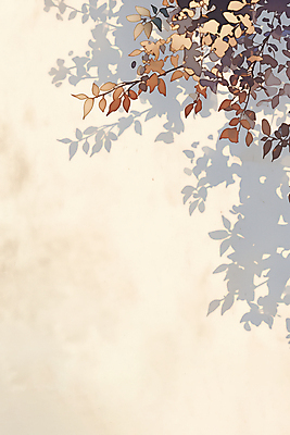 JPG 단풍 일러스트 나뭇잎 그림자 사람없음 담장 가을 국내일러스트 AI일러스트 AI콘텐츠 계절 잎 파일형식