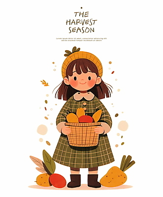 전신 PSD 원피스 여자 어린이 토마토 일러스트 감자 따뜻함 한명 들기 소녀 바구니 수확 추수 가을 파 소녀한명만 국내일러스트 1 옷 계절 농업 채소 모션 사람 여자한명만 소녀만 파일형식