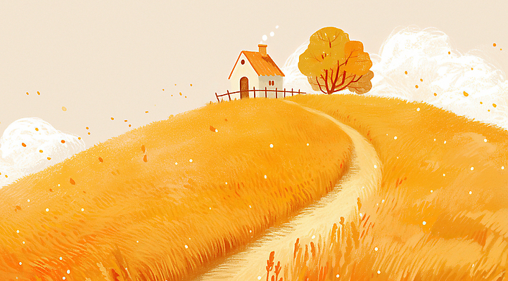 JPG 나무 구름 길 단풍 일러스트 자연 하늘 주택 풍경 초원 사람없음 가을풍경 주황색 가을 언덕 시골길 국내일러스트 AI일러스트 AI콘텐츠 자연요소 식물 계절 컬러 잎 건물 생태계 파일형식 가을_계절