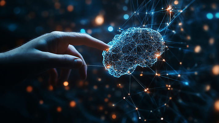 JPG 편집이미지 손 기술 손짓 신체부위 파란색 빛 디지털 주황색 어둠 터치 정보 네트워크 연결 뇌 시스템 인터페이스 가상현실 빅데이터 편집실사 AI컴퓨터그래픽 AI콘텐츠 컬러 모션 사람 CG 파일형식 4차산업