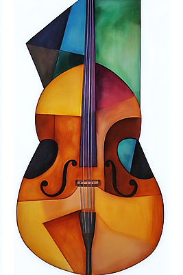 JPG 예술 음악 일러스트 추상 미술 사람없음 컬러풀 클래식 바이올린 작품 색채 창작 디지털아트 국내일러스트 AI일러스트 AI콘텐츠 컬러 컨셉 무늬 현악기 문화예술 파일형식