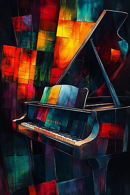 JPG 예술 음악 일러스트 추상 미술 사람없음 컬러풀 화려 피아노 클래식 작품 색채 창작 디지털아트 국내일러스트 AI일러스트 AI콘텐츠 컬러 컨셉 무늬 문화예술 건반악기 파일형식