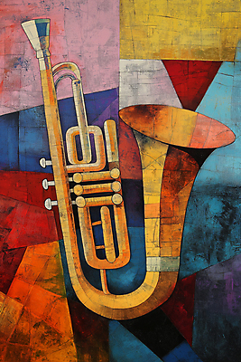 JPG 예술 음악 일러스트 추상 미술 사람없음 컬러풀 화려 클래식 색소폰 작품 색채 창작 디지털아트 국내일러스트 AI일러스트 AI콘텐츠 컬러 컨셉 무늬 문화예술 목관악기 파일형식