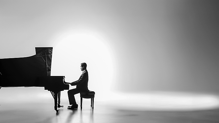 JPG 전신 편집이미지 남자 연주 흑백 한명 성인 피아노 피아니스트 성인남자한명만 편집실사 AI포토 AI콘텐츠 1 음악 촬영기법 사람 연주자 건반악기 CG 남자한명만 성인남자만 파일형식