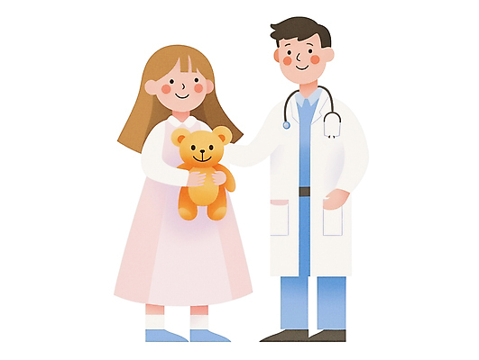 전신 PSD 여자 남자 어린이 인물캐릭터 일러스트 청진기 직업캐릭터 병원 소녀 성인 두명 곰인형 진료 의사 의사가운 국내일러스트 일러캐릭터 직업 캐릭터 인형 의학 의료기기 사람 의료진 가운 파일형식