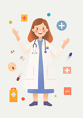 전신 PSD 여자 인물캐릭터 일러스트 청진기 직업캐릭터 병원 한명 성인 알약 손들기 진료 의사 의사가운 구급상자 적십자 성인여자한명만 국내일러스트 일러캐릭터 직업 캐릭터 1 의학 의료기기 모션 사람 약 의료진 의료용품 가운 여자한명만 성인여자만 파일형식