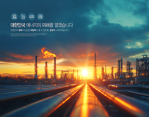 PSD 템플릿 산업 공장 하늘 미래 한국 사람없음 경제 햇빛 태양 노을 에너지 석유 파이프 가스 이미지템플릿 자연요소 아시아 컨셉 공업 파일형식