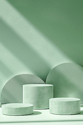 JPG 편집이미지 그림자 사람없음 초록색 오브젝트 이미지 포디움 편집실사 AI포토 AI콘텐츠 컬러 무대 CG 파일형식