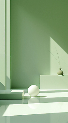 JPG 편집이미지 그림자 사람없음 초록색 꽃병 원형 오브젝트 이미지 편집실사 AI포토 AI콘텐츠 도형 꽃 컬러 CG 파일형식