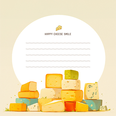 템플릿 치즈 사람없음 노란색 귀여움 다이어리 메모지 떡메 카피스페이스 다꾸 이미지템플릿 AI파일 컬러 컨셉 유제품 사무용품 공백 신조어 약어 파일형식 벡터