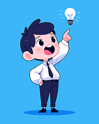 전신 남자 허리손 하늘색 생각 일러스트 비즈니스 전구 아이디어 한명 미소 성인 가리킴 직장인 비즈니스맨 발견 영감 창의력 성인남자한명만 일러캐릭터 AI파일 직업 캐릭터 1 포즈 컨셉 표정 사람 손짓 파란색 남자한명만 성인남자만 파일형식 벡터