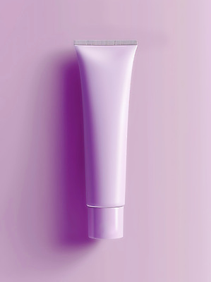JPG 편집이미지 사람없음 뷰티 보라색 질감 로션 튜브 스킨케어 튜브용기 목업 편집실사 AI포토 AI콘텐츠 컬러 화장품 용기_그릇 CG 파일형식