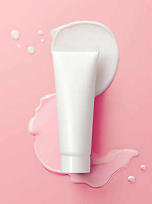 JPG 편집이미지 사람없음 뷰티 질감 로션 튜브 스킨케어 튜브용기 목업 편집실사 AI포토 AI콘텐츠 화장품 용기_그릇 CG 파일형식