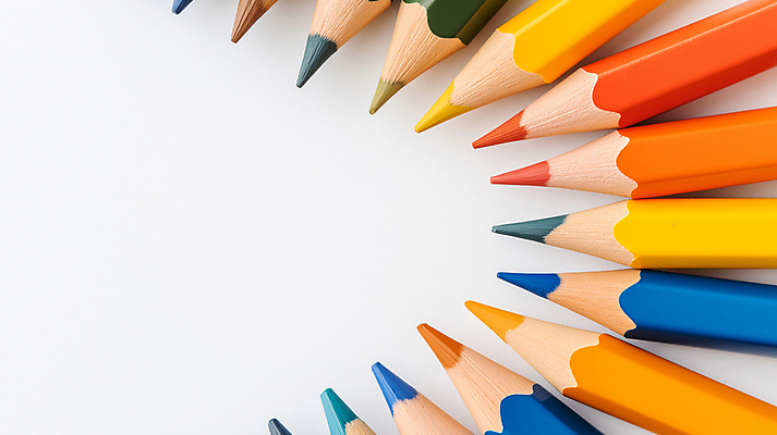 JPG 편집이미지 학용품 색연필 사람없음 컬러풀 오브젝트 편집실사 AI포토 AI콘텐츠 컬러 문구용품 CG 파일형식