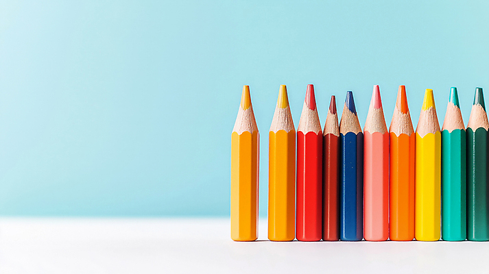 JPG 편집이미지 학용품 색연필 사람없음 컬러풀 오브젝트 편집실사 AI포토 AI콘텐츠 컬러 문구용품 CG 파일형식