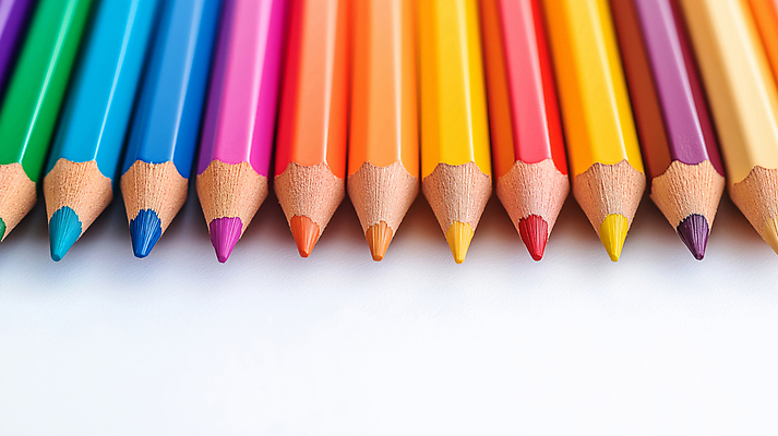 JPG 편집이미지 학용품 색연필 사람없음 컬러풀 오브젝트 편집실사 AI포토 AI콘텐츠 컬러 문구용품 CG 파일형식