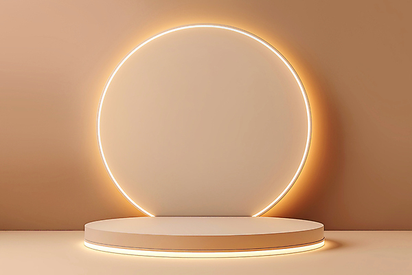 JPG 편집이미지 조명 프레임 사람없음 원형 단상 베이지색 포디움 2025년 미니멀 트렌드컬러 편집실사 모카무스 AI포토 AI콘텐츠 도형 컬러 무대 연도 CG 파일형식