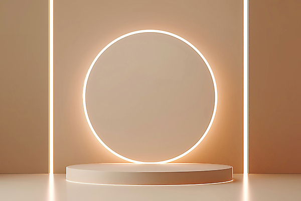 JPG 편집이미지 조명 프레임 사람없음 원형 단상 베이지색 포디움 2025년 미니멀 트렌드컬러 편집실사 모카무스 AI포토 AI콘텐츠 도형 컬러 무대 연도 CG 파일형식