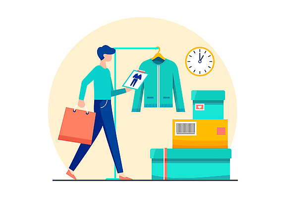 전신 옷 패션 남자 시계 하늘색 일러스트 한명 성인 쇼핑 쇼핑백 바코드 주문 택배상자 성인남자한명만 당일배송 국내일러스트 AI파일 1 가방 사람 파란색 상자 배송 택배 남자한명만 성인남자만 파일형식 벡터