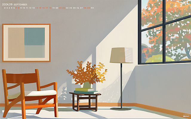 JPG 월페이퍼 바탕화면 9월 날짜 파일형식