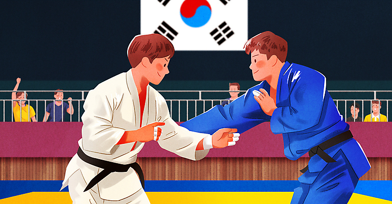 PSD 여자 남자 올림픽 일러스트 응원 경기 여러명 성인 운동 손들기 군중 유도 유도선수 유도복 동호회 유도경기 성인만 국내일러스트 스포츠 다수 모션 운동선수 건강 도복 사람 격투기 파일형식