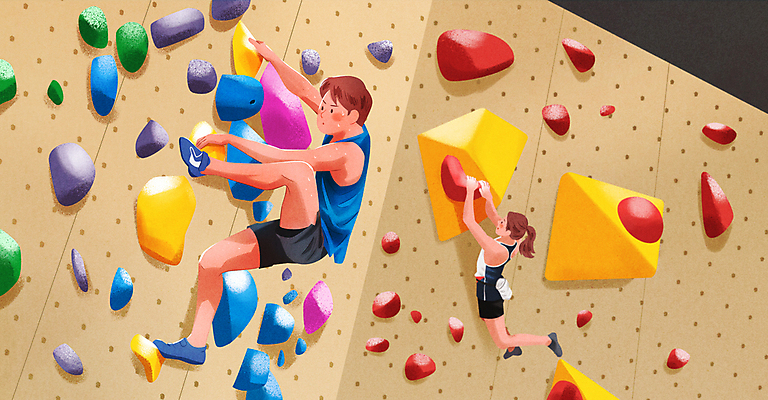 전신 PSD 여자 남자 올림픽 일러스트 경기 성인 두명 운동 잡기 오르기 동호회 인공암벽등반 클라이밍 성인만 클라이밍선수 국내일러스트 스포츠 모션 운동선수 건강 사람 등반 암벽등반 파일형식