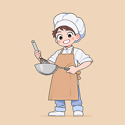 전신 남자 인물캐릭터 일러스트 주방용품 직업캐릭터 요리사모자 작업복 한명 미소 들기 청년 성인 요리사 앞치마 냄비 만화 거품기 베이지색 성인남자한명만 소상공인 일러캐릭터 AI파일 직업 캐릭터 모자_잡화 1 옷 컬러 생활용품 모션 표정 사람 경제 솥 상인 남자한명만 성인남자만 파일형식 벡터