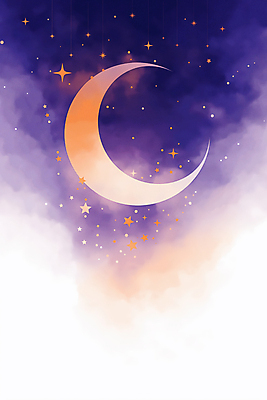 JPG 일러스트 밤하늘 사람없음 판타지 우주 보라색 고요 할로윈 달 신비 별빛 몽환 국내일러스트 AI일러스트 AI콘텐츠 자연요소 별 컬러 컨셉 상상 하늘 빛 야간 파일형식