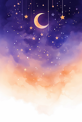 JPG 일러스트 밤하늘 사람없음 판타지 우주 보라색 고요 할로윈 달 신비 별빛 몽환 국내일러스트 AI일러스트 AI콘텐츠 자연요소 별 컬러 컨셉 상상 하늘 빛 야간 파일형식