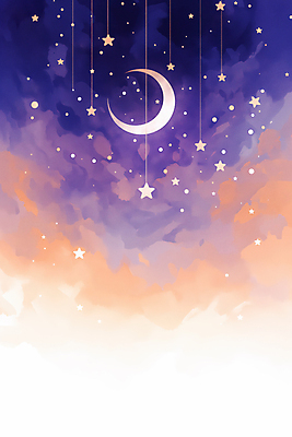 JPG 일러스트 밤하늘 사람없음 판타지 우주 보라색 고요 할로윈 달 신비 별빛 몽환 국내일러스트 AI일러스트 AI콘텐츠 자연요소 별 컬러 컨셉 상상 하늘 빛 야간 파일형식