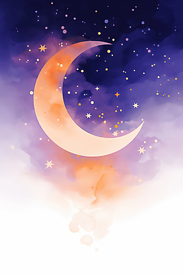 JPG 일러스트 밤하늘 사람없음 판타지 우주 보라색 고요 할로윈 달 신비 별빛 몽환 국내일러스트 AI일러스트 AI콘텐츠 자연요소 별 컬러 컨셉 상상 하늘 빛 야간 파일형식
