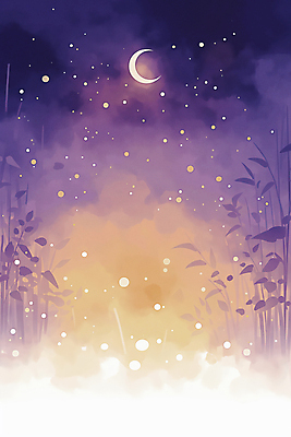 JPG 일러스트 밤하늘 사람없음 판타지 우주 보라색 고요 할로윈 달 신비 별빛 몽환 국내일러스트 AI일러스트 AI콘텐츠 자연요소 별 컬러 컨셉 상상 하늘 빛 야간 파일형식