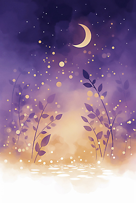 JPG 일러스트 밤하늘 사람없음 판타지 우주 보라색 고요 할로윈 달 신비 별빛 몽환 국내일러스트 AI일러스트 AI콘텐츠 자연요소 별 컬러 컨셉 상상 하늘 빛 야간 파일형식