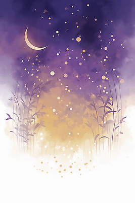 JPG 일러스트 밤하늘 사람없음 판타지 우주 보라색 고요 할로윈 달 신비 별빛 몽환 국내일러스트 AI일러스트 AI콘텐츠 자연요소 별 컬러 컨셉 상상 하늘 빛 야간 파일형식