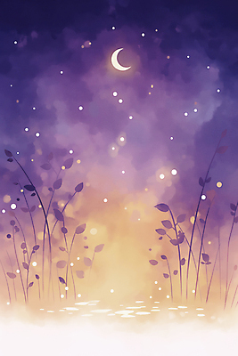JPG 일러스트 밤하늘 사람없음 판타지 우주 보라색 고요 할로윈 달 신비 별빛 몽환 국내일러스트 AI일러스트 AI콘텐츠 자연요소 별 컬러 컨셉 상상 하늘 빛 야간 파일형식
