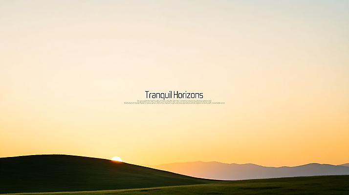 PSD 편집이미지 백그라운드 하늘 초원 사람없음 노을 고요 언덕 지평선 이미지편집 자연요소 파일형식