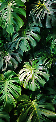 JPG 편집이미지 취미 사람없음 초록색 풀잎 열대식물 몬스테라 편집실사 AI포토 AI콘텐츠 식물 컬러 잎 풀_식물 CG 파일형식