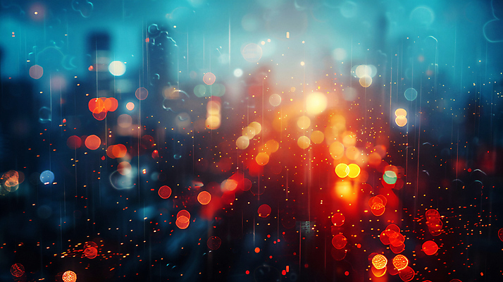 JPG 편집이미지 빌딩 사람없음 빨간색 빛 도시 비 분위기 야간 보케 편집실사 AI포토 AI콘텐츠 자연요소 컬러 컨셉 날씨 건물 CG 파일형식