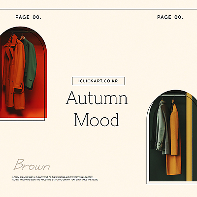 템플릿 옷 패션 팝업 사람없음 가을 분위기 옷걸이 감성 베이지색 이미지템플릿 AI파일 계절 컬러 컨셉 파일형식 벡터