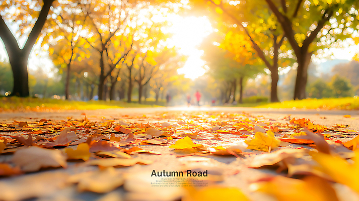 PSD 나무 편집이미지 공원 길 단풍 낙엽 단풍나무 사람없음 노을 일몰 가을 숲 오후 이미지편집 편집실사 자연요소 식물 계절 공공시설 잎 CG 파일형식