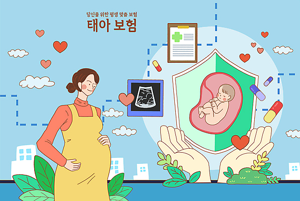 PSD 손 여자 잎 일러스트 성인 두명 신체부위 파란색 알약 임산부 임신 아기 문서 안심 태아 처방전 초음파 초음파사진 태아보험 국내일러스트 식물 컬러 의학 육류 사람 약 보험 파일형식