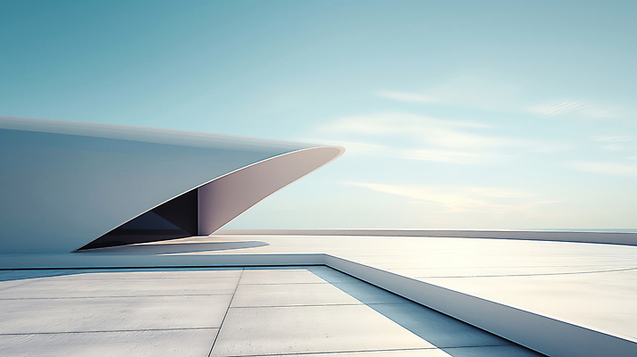 JPG 편집이미지 건축물 현대건축 하늘색 하늘 그림자 사람없음 햇빛 공간 편집실사 AI포토 AI콘텐츠 건축 파란색 태양 CG 파일형식